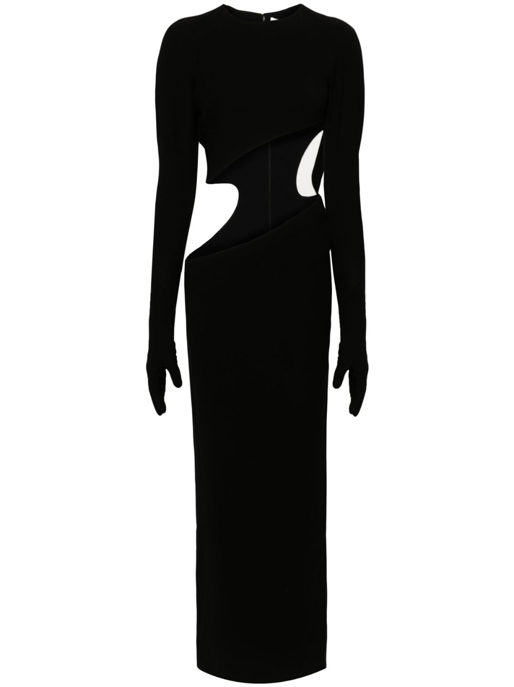 Mônot Gisele cut-out gown - Black von Mônot