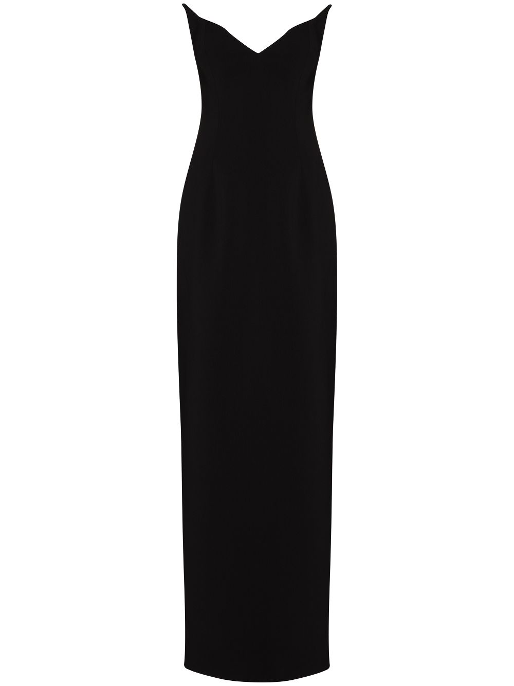 Mônot V-neck strapless gown - Black von Mônot