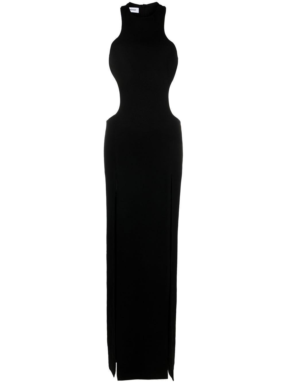 Mônot cut-out detailed floor-length dress - Black von Mônot