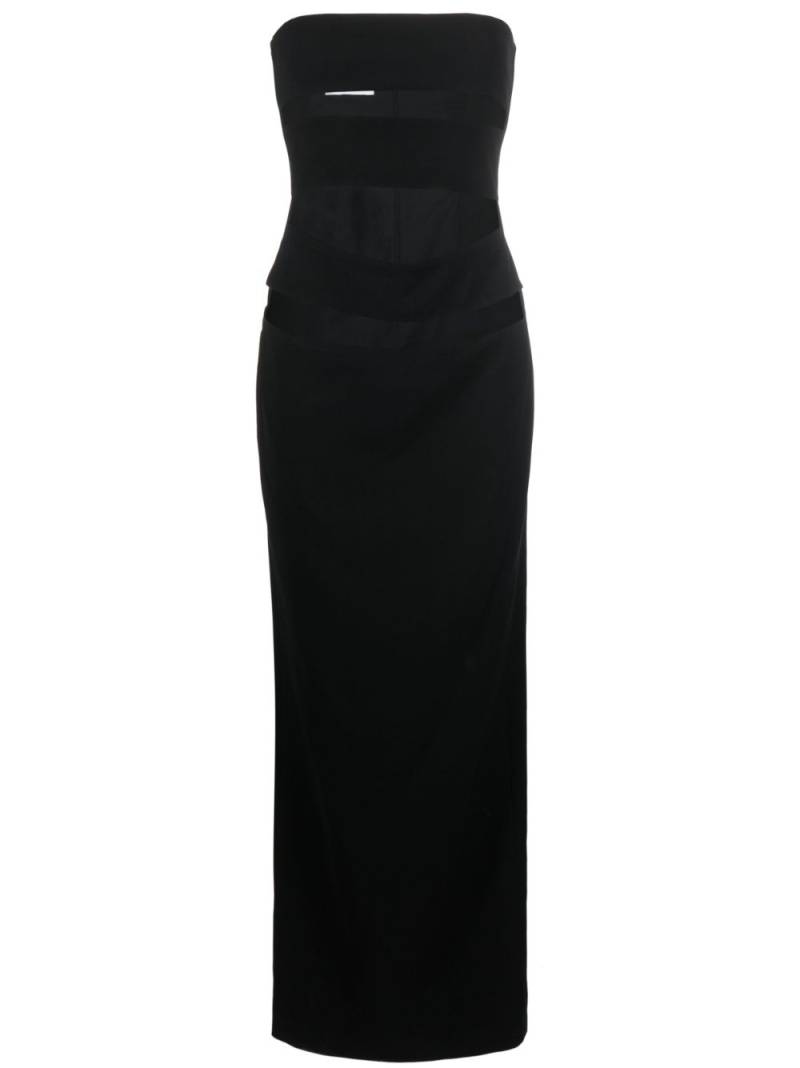 Mônot cut-out strapless gown - Black von Mônot