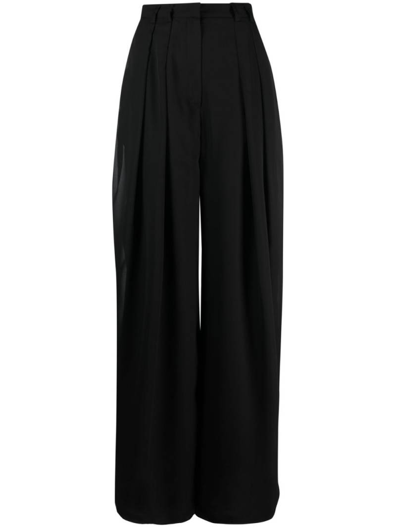 Mônot high-waist wide-leg trousers - Black von Mônot