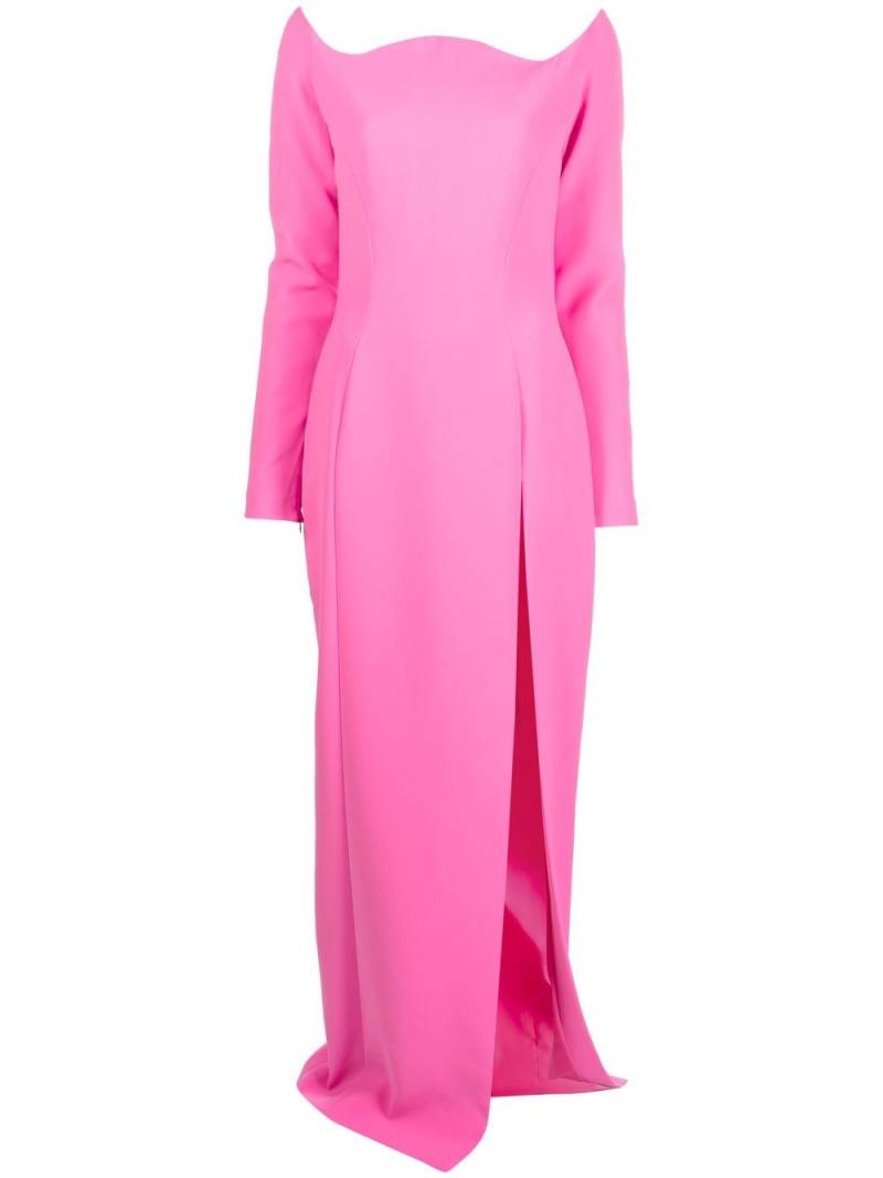 Mônot off-shoulder floor-length dress - Pink von Mônot