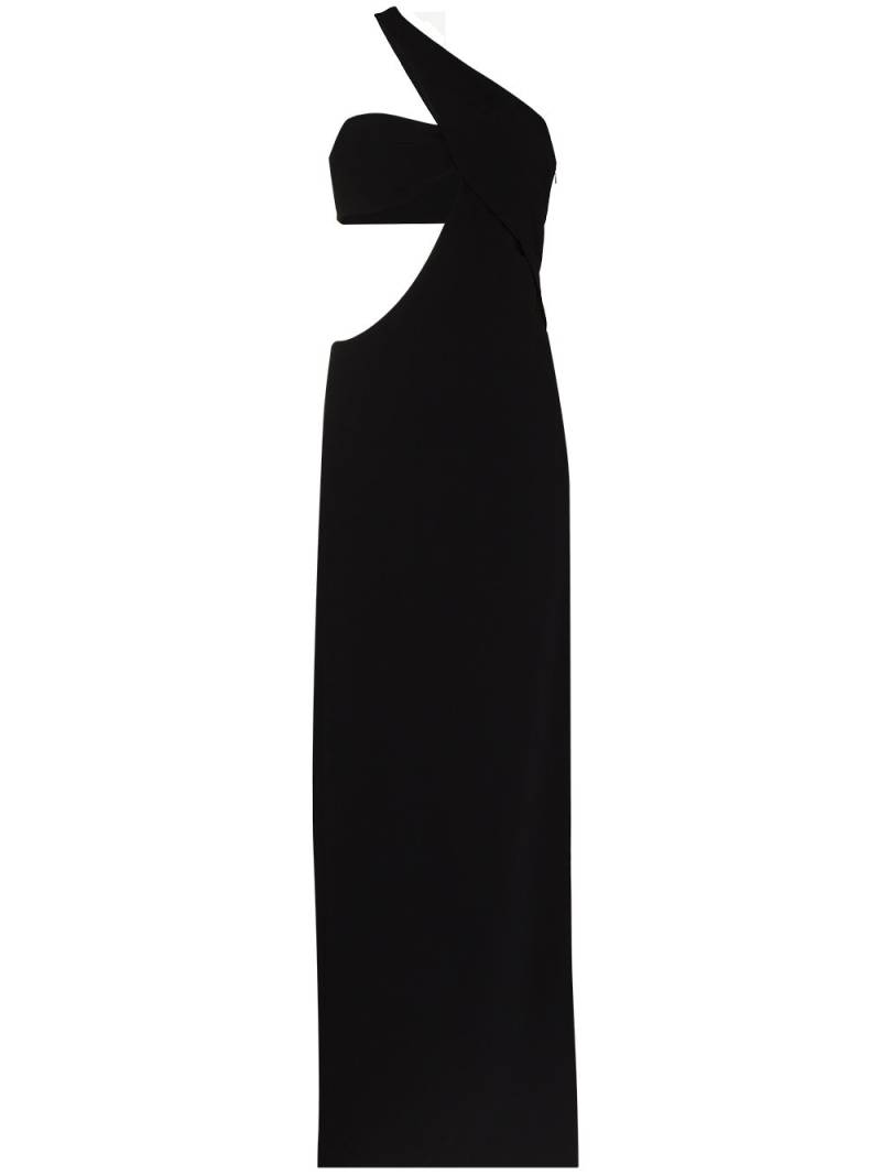 Mônot one-shoulder cut-out maxi dress - Black von Mônot