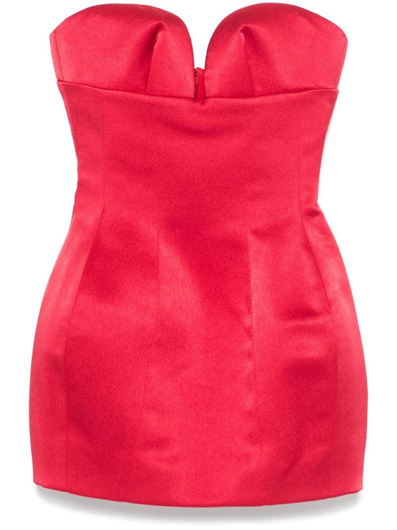 Mônot satin corset mini dress - Red von Mônot