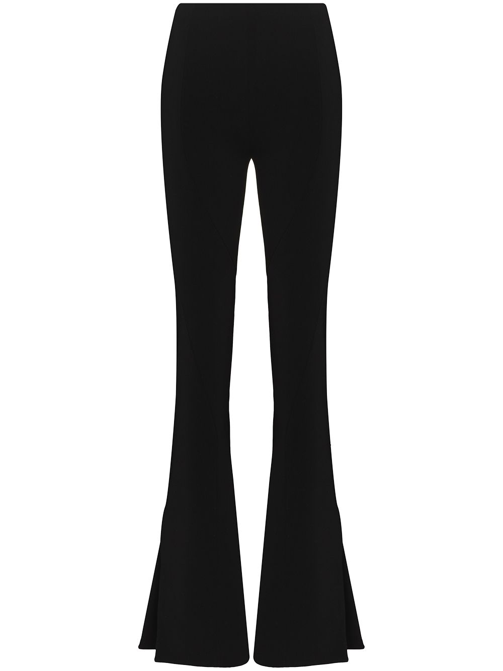 Mônot split-cuff flared trousers - Black von Mônot