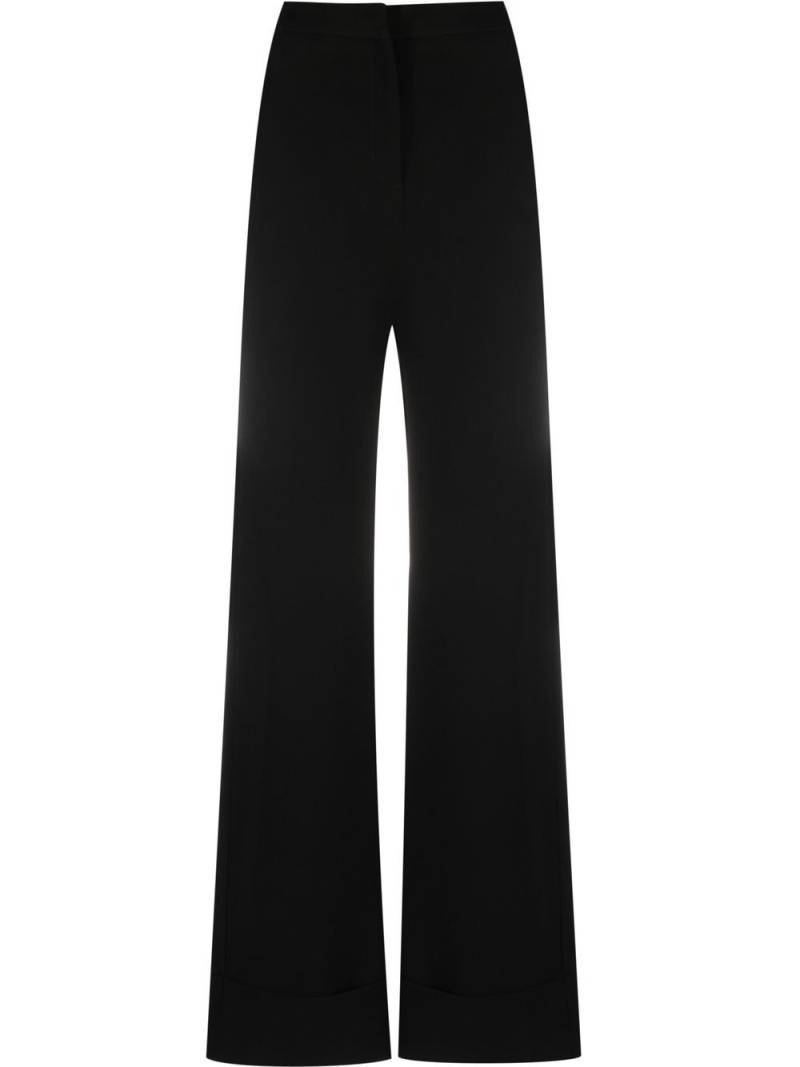 Mônot wide-leg high-waisted trousers - Black von Mônot