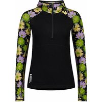 MONS ROYALE Damen Unterziehshirt Bella Tech Floral Hoodie olive | L von Mons Royale