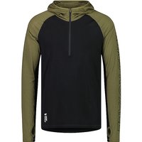 MONS ROYALE Herren Zipshirt Temple Tech Hoodie olive | S von Mons Royale