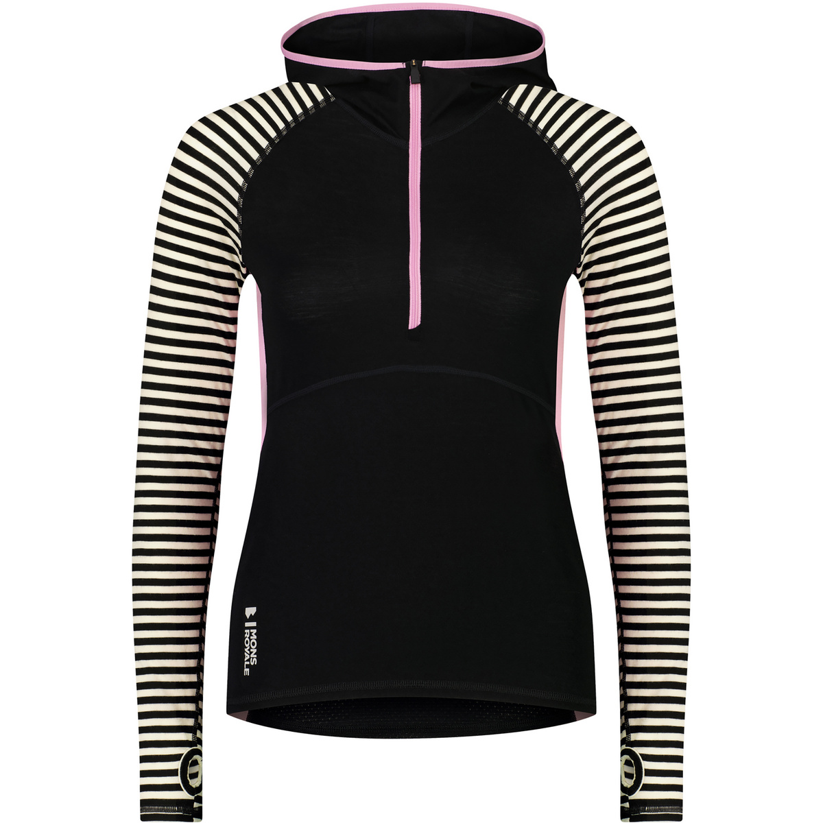 Mons Royale Damen Bella Merino Air-Con Hoodie Longsleeve von Mons Royale