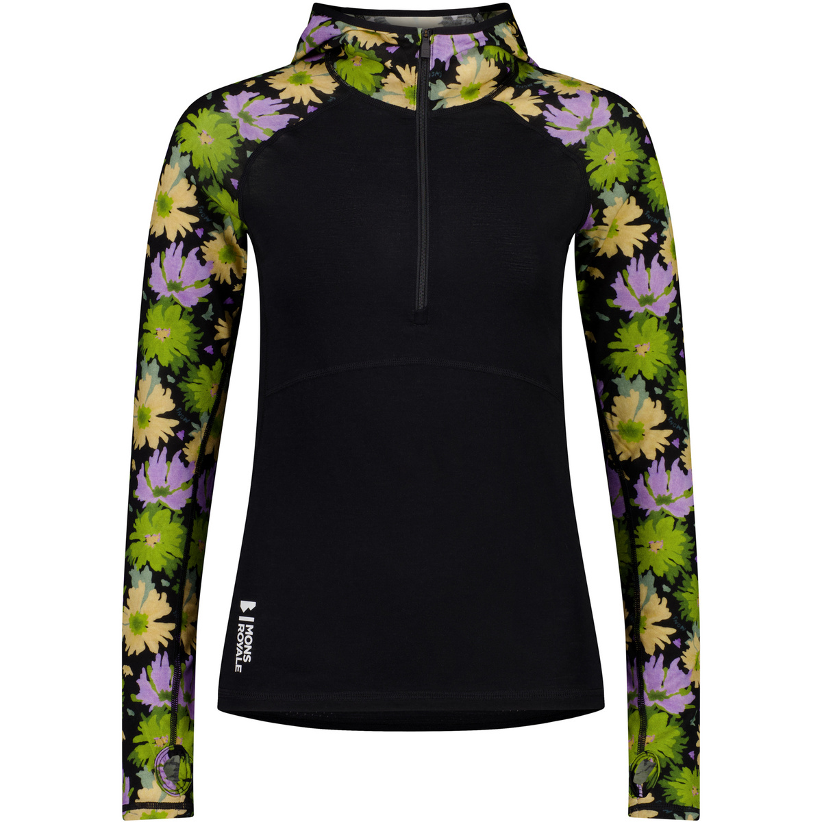 Mons Royale Damen Bella Merino Air-Con Hoodie Longsleeve Mons Royale Damen Bella Merino Air-Con Hoodie Longsleeve von Mons Royale