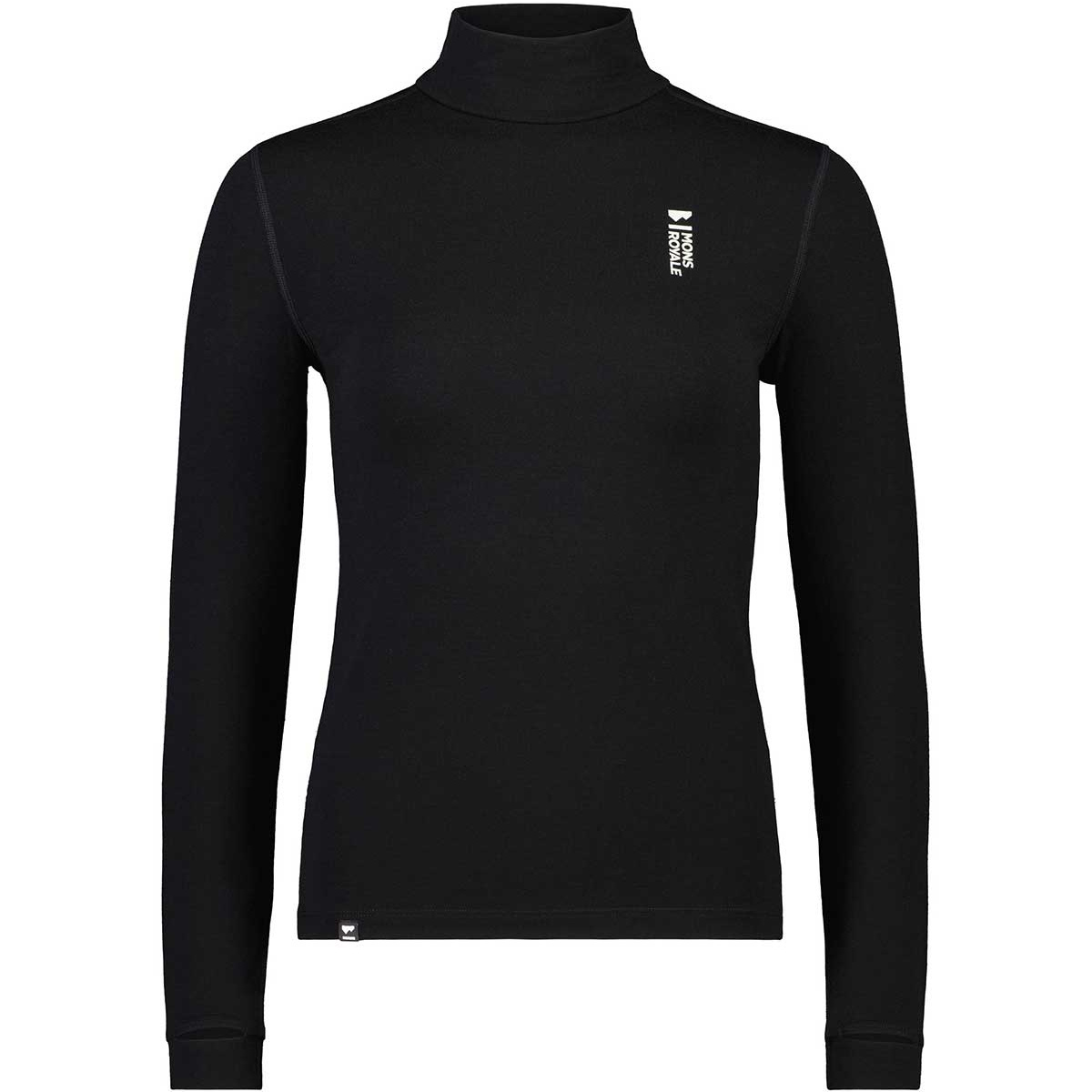 Mons Royale Damen Cascade Merino Flex 200 Mock Neck Longsleeve von Mons Royale