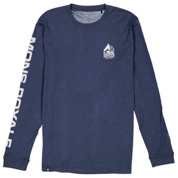 Mons Royale - Icon Merino Air-Con L/S - Merinoshirt Gr L blau von Mons Royale