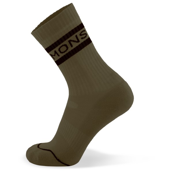 Mons Royale - Signature Crew Sock - Velosocken Gr M - EU: 39-41 braun von Mons Royale