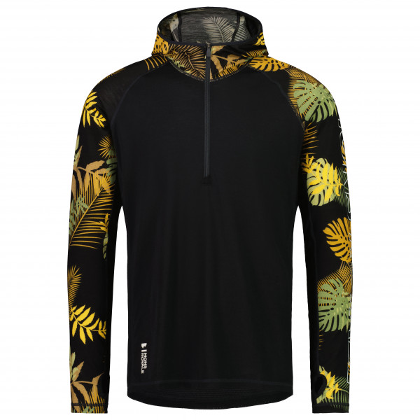 Mons Royale - Temple Merino Air-Con Hood - Merinoshirt Gr M;XL;XXL schwarz von Mons Royale