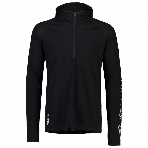 Mons Royale - Temple Merino Air-Con Hood - Merinoshirt Gr L schwarz von Mons Royale