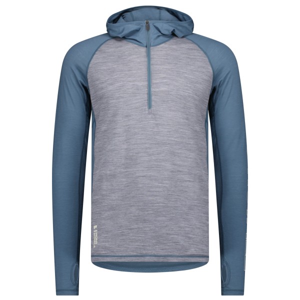 Mons Royale - Temple Merino Air-Con Hood - Merinoshirt Gr M grau von Mons Royale