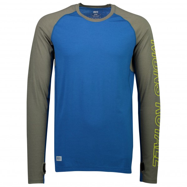 Mons Royale - Temple Tech L/S - Merinounterwäsche Gr L;M;S;XL blau;schwarz von Mons Royale