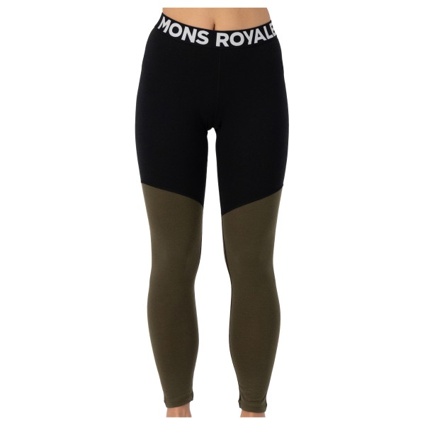 Mons Royale - Women's Cascade Merino Flex 200 Legging - Merinounterwäsche Gr L schwarz von Mons Royale