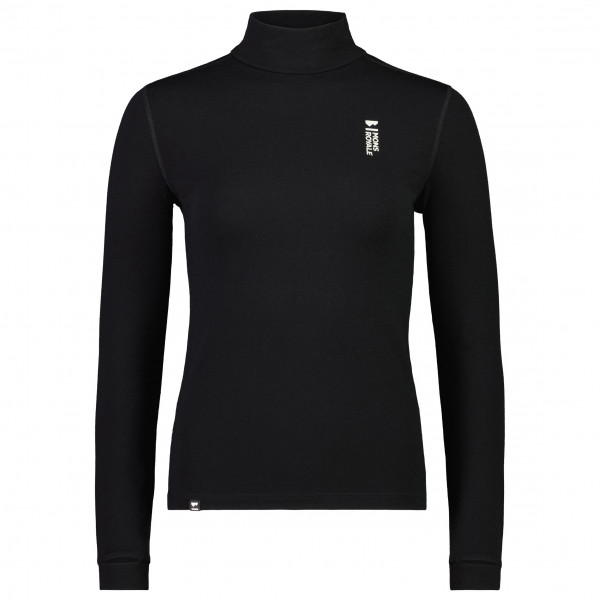 Mons Royale - Women's Cascade Mock Neck L/S - Merinounterwäsche Gr L schwarz von Mons Royale