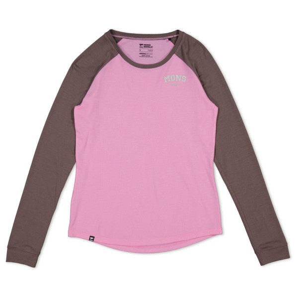 Mons Royale - Women's Icon Merino Air-Con Raglan - Merinoshirt Gr M rosa von Mons Royale