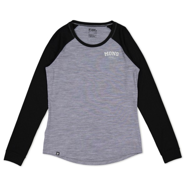 Mons Royale - Women's Icon Merino Air-Con Raglan - Merinoshirt Gr XL grau von Mons Royale