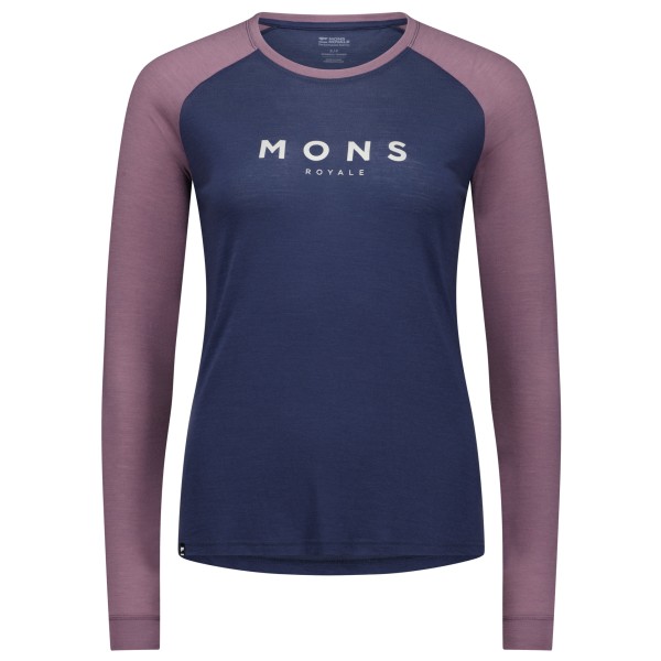 Mons Royale - Women's Icon Merino Raglan L/S - Merinoshirt Gr M blau Mons Royale - Women's Icon Merino Raglan L/S - Merinoshirt Gr M blau von Mons Royale