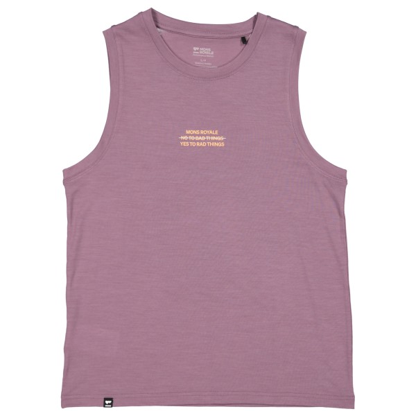 Mons Royale - Women's Icon Merino Tank - Merinoshirt Gr L rosa von Mons Royale
