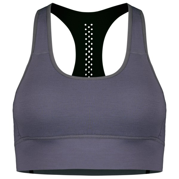 Mons Royale - Women's Stratos Merino Shift Sports Bra - Sport-BH Gr L blau von Mons Royale