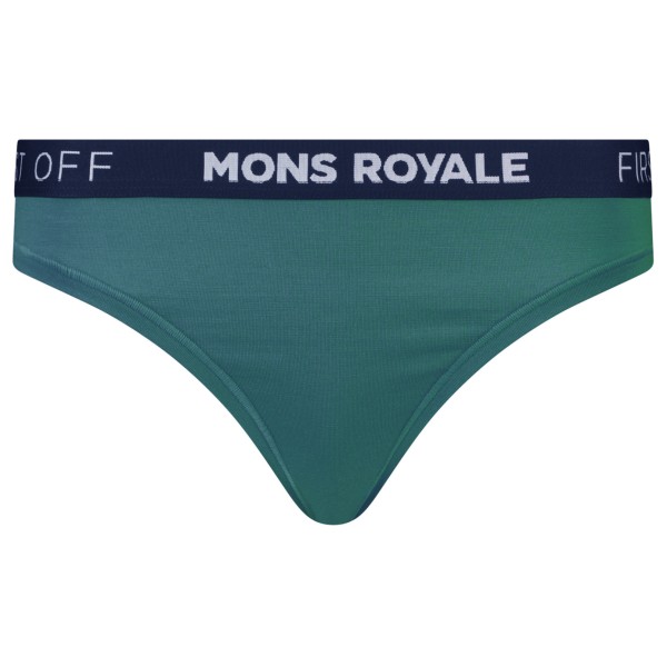 Mons Royale - Women's Stratos Merino Thong - Merinounterwäsche Gr L türkis Mons Royale - Women's Stratos Merino Thong - Merinounterwäsche Gr L türkis von Mons Royale