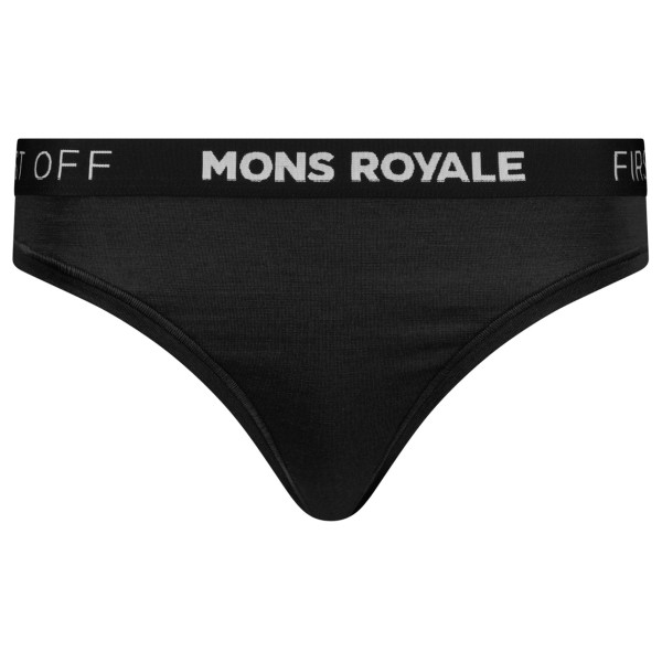 Mons Royale - Women's Stratos Merino Thong - Merinounterwäsche Gr S schwarz Mons Royale - Women's Stratos Merino Thong - Merinounterwäsche Gr S schwarz von Mons Royale