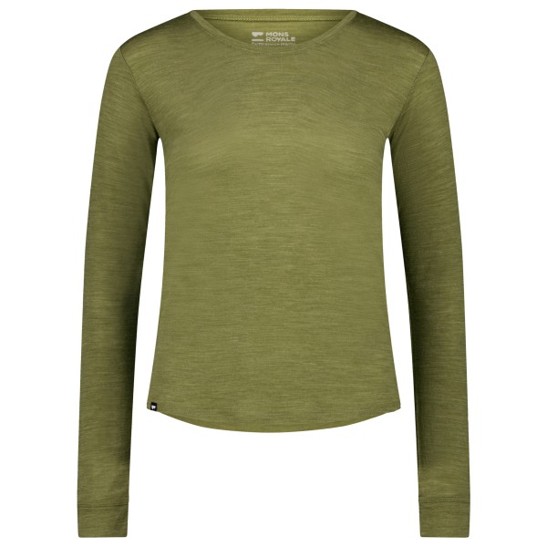 Mons Royale - Women's Zephyr Merino Cool L/S - Merinoshirt Gr XS oliv von Mons Royale