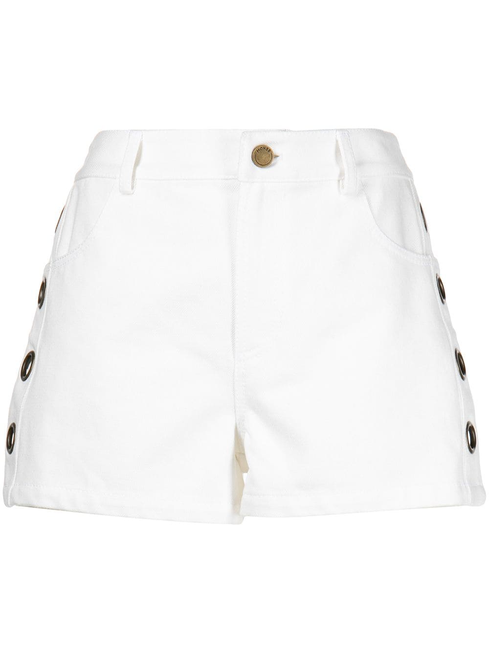 Monse Grommet denim shorts - White von Monse