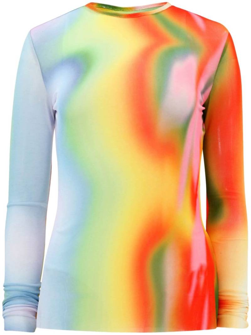 Monse Rainbow Heatwave top - Blue von Monse