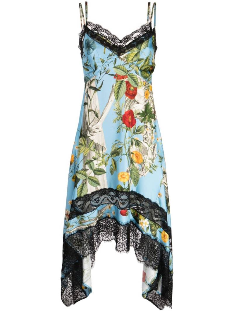 Monse floral-print lace slip dress - Blue von Monse