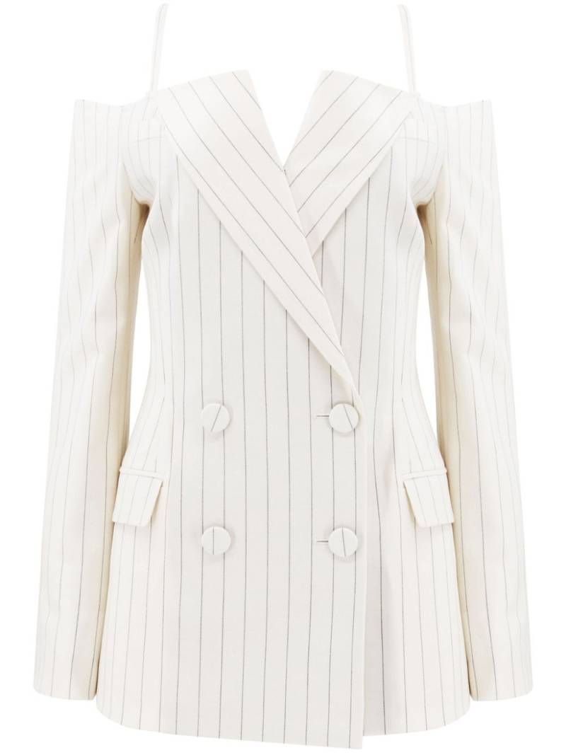 Monse stripe off-shoulder blazer - Neutrals von Monse