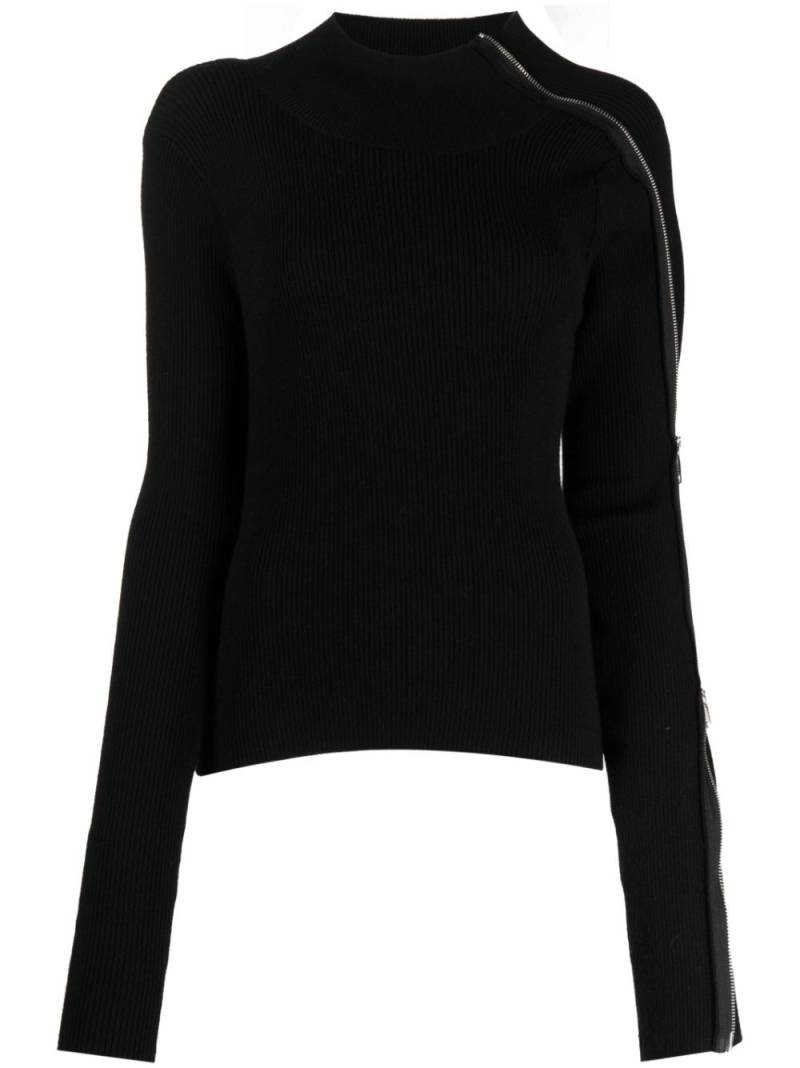 Monse zip-detailed rollneck jumper - Black von Monse