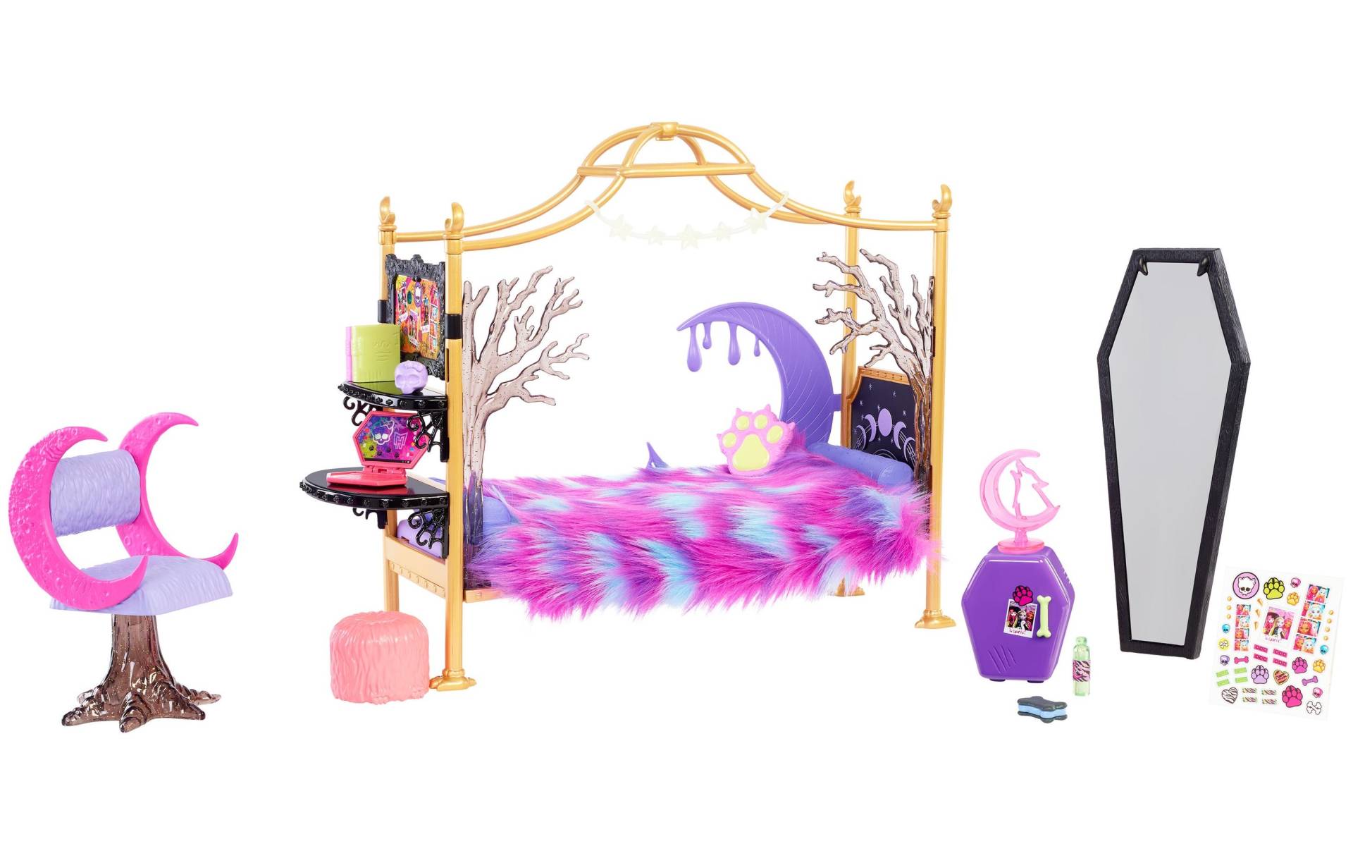 MonsterHigh™ Puppenhausmöbel »Monster High Clawdeen Wolfs Schlafzimmer« von MonsterHigh™