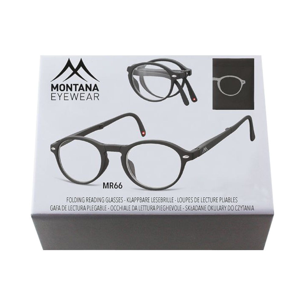 Montana Eyewear klappbare Lesebrille Bali black BOX66 von Montana Eyewear