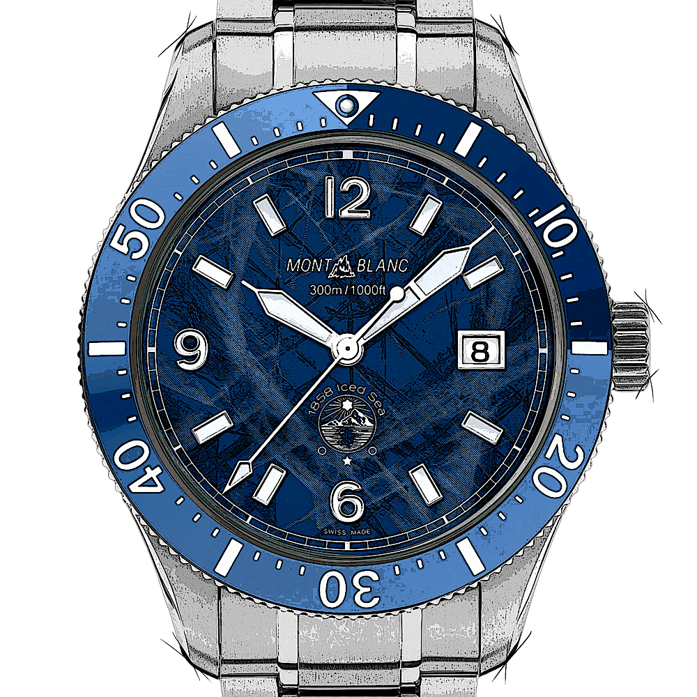 Montblanc 1858 Iced Sea Automatic Date von Montblanc