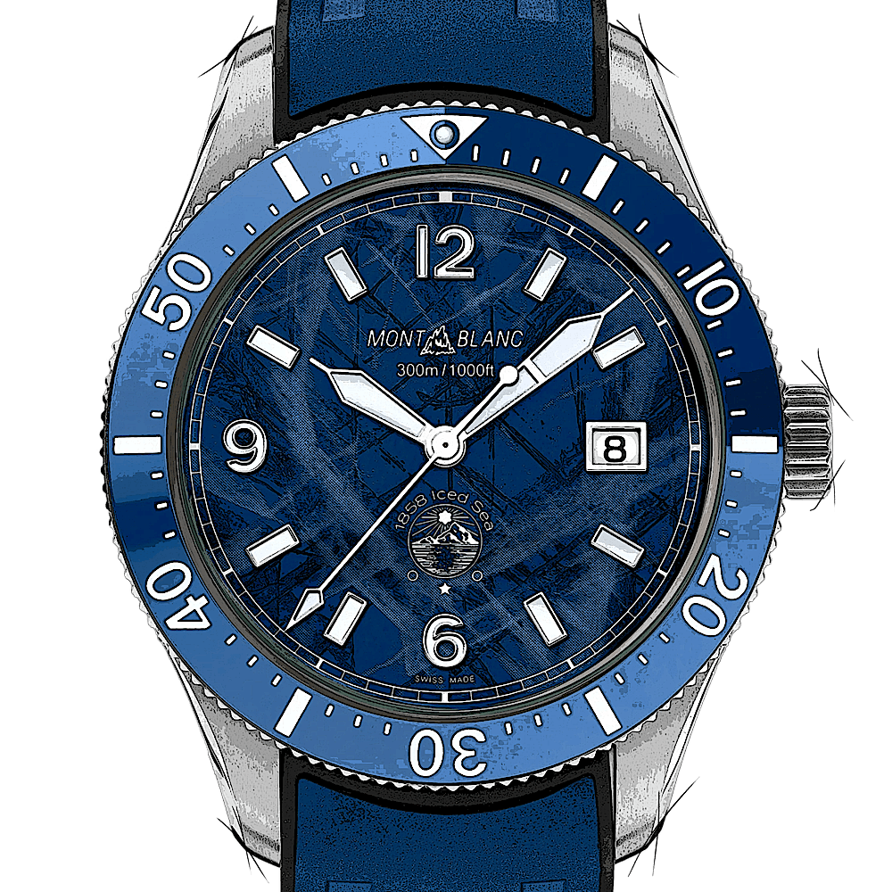 Montblanc 1858 Iced Sea Automatic Date von Montblanc