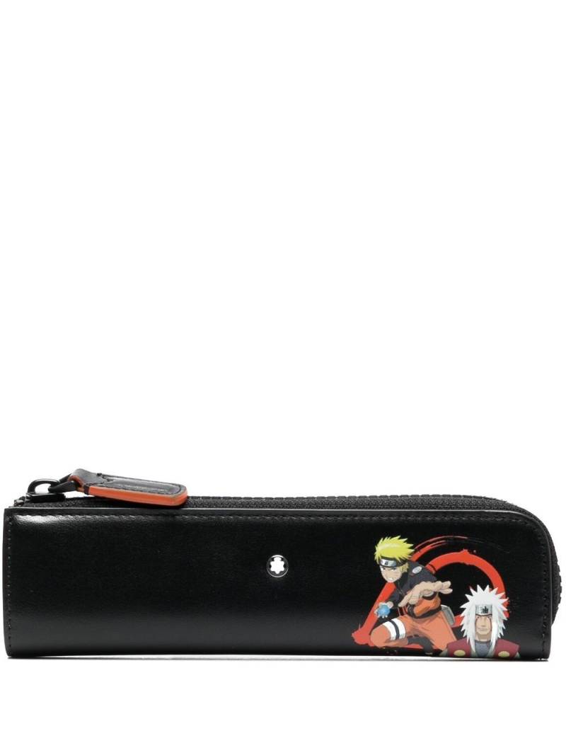 Montblanc graphic-print pencil case - Black von Montblanc