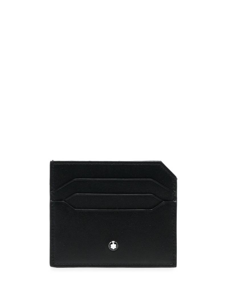 Montblanc logo-plaque leather cardholder - Black von Montblanc