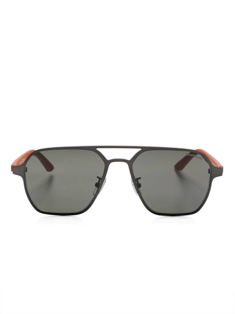 Montblanc pilot-frame sunglasses - Grey von Montblanc