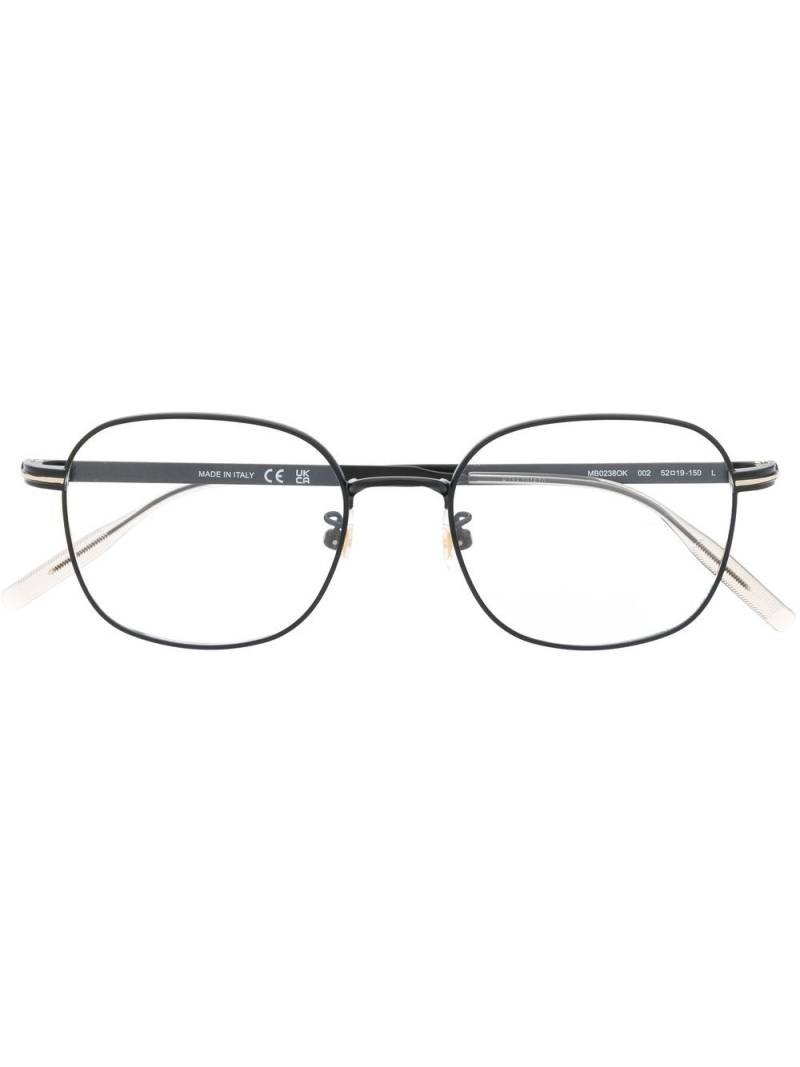 Montblanc rectangle-frame glasses - Black von Montblanc