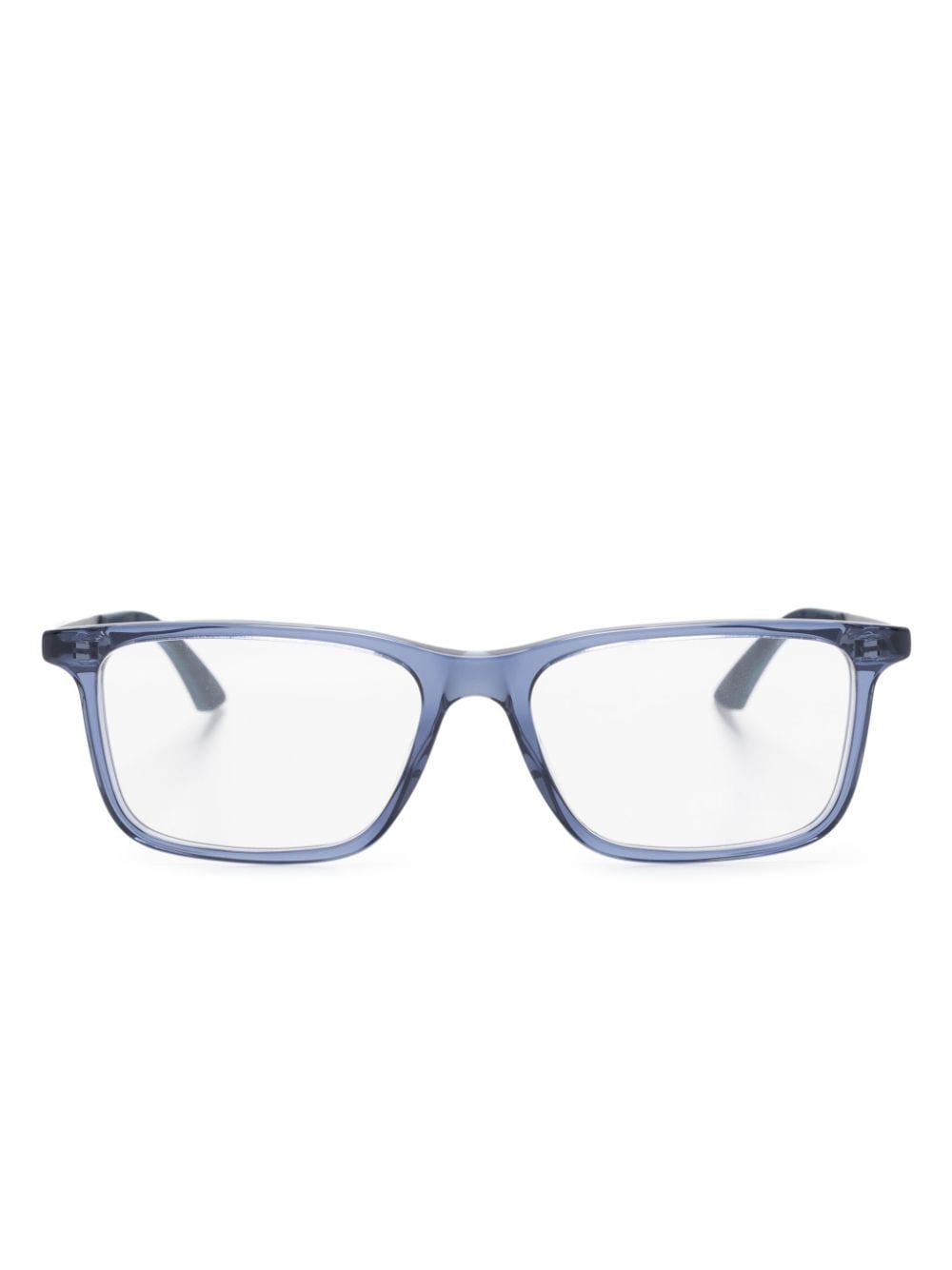 Montblanc rectangle-frame glasses - Blue von Montblanc