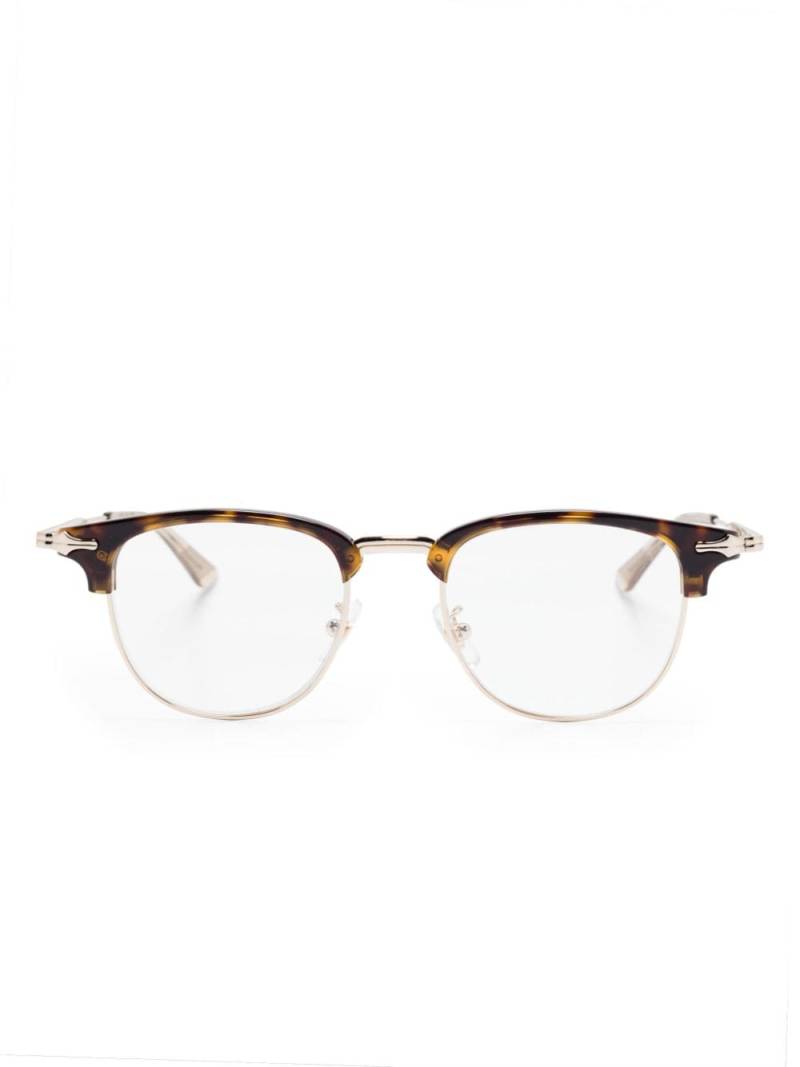 Montblanc rectangle-frame glasses - Gold von Montblanc