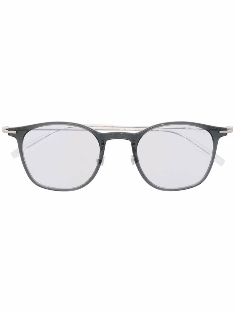 Montblanc rectangle-frame glasses - Silver von Montblanc