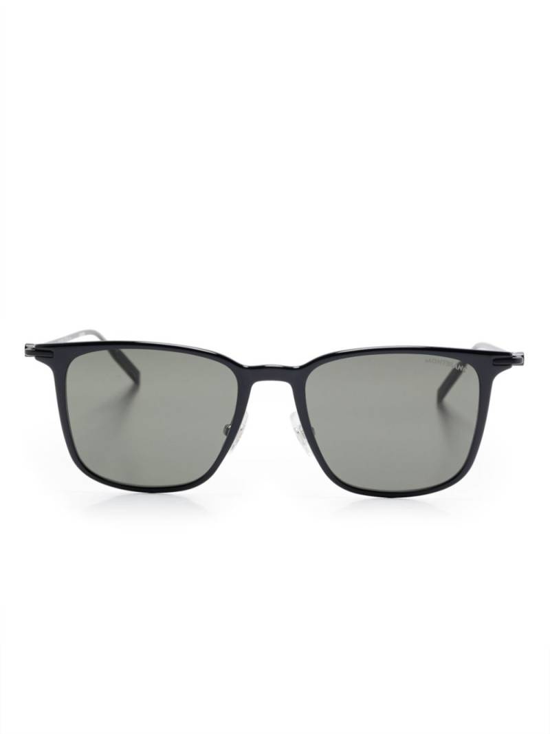 Montblanc rectangle-frame sunglasses - Black von Montblanc