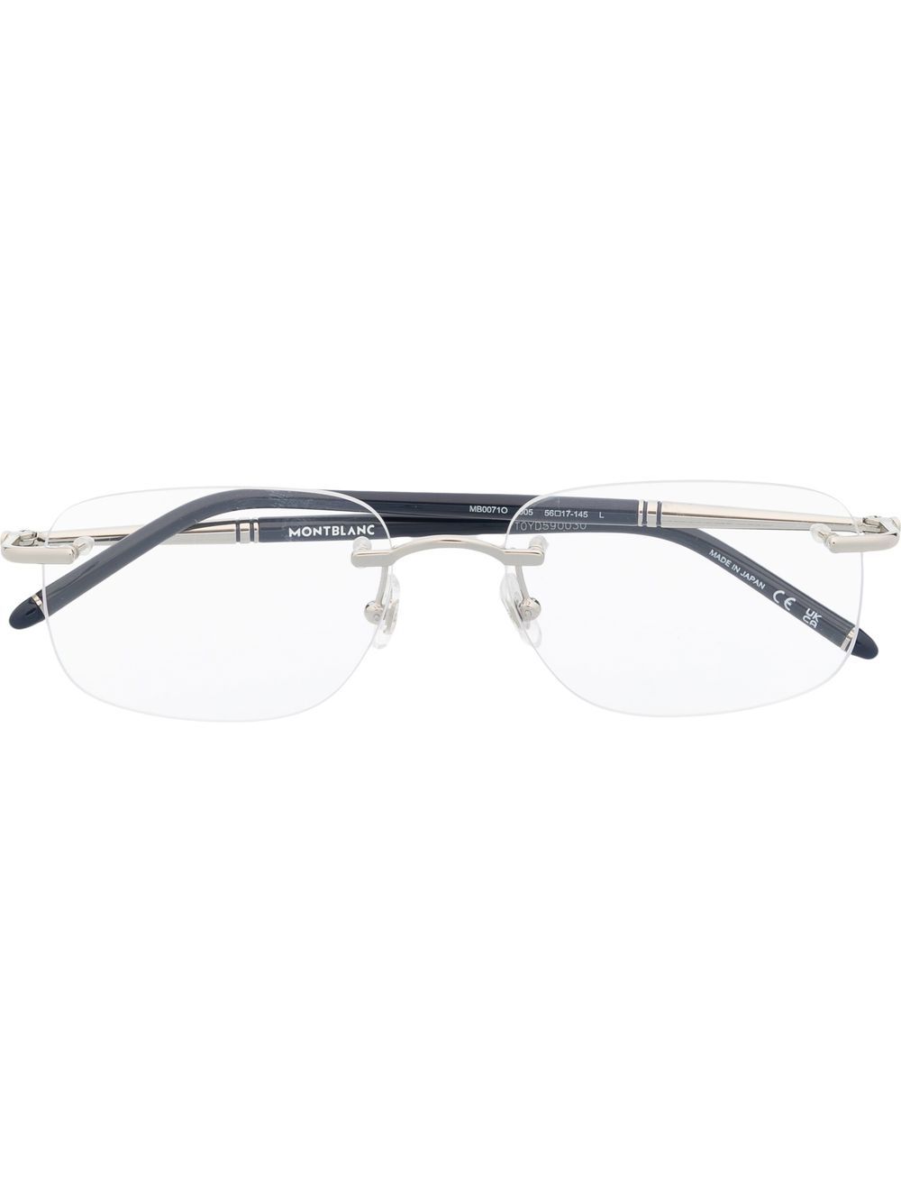 Montblanc rimless rectangle-frame glasses - Silver von Montblanc