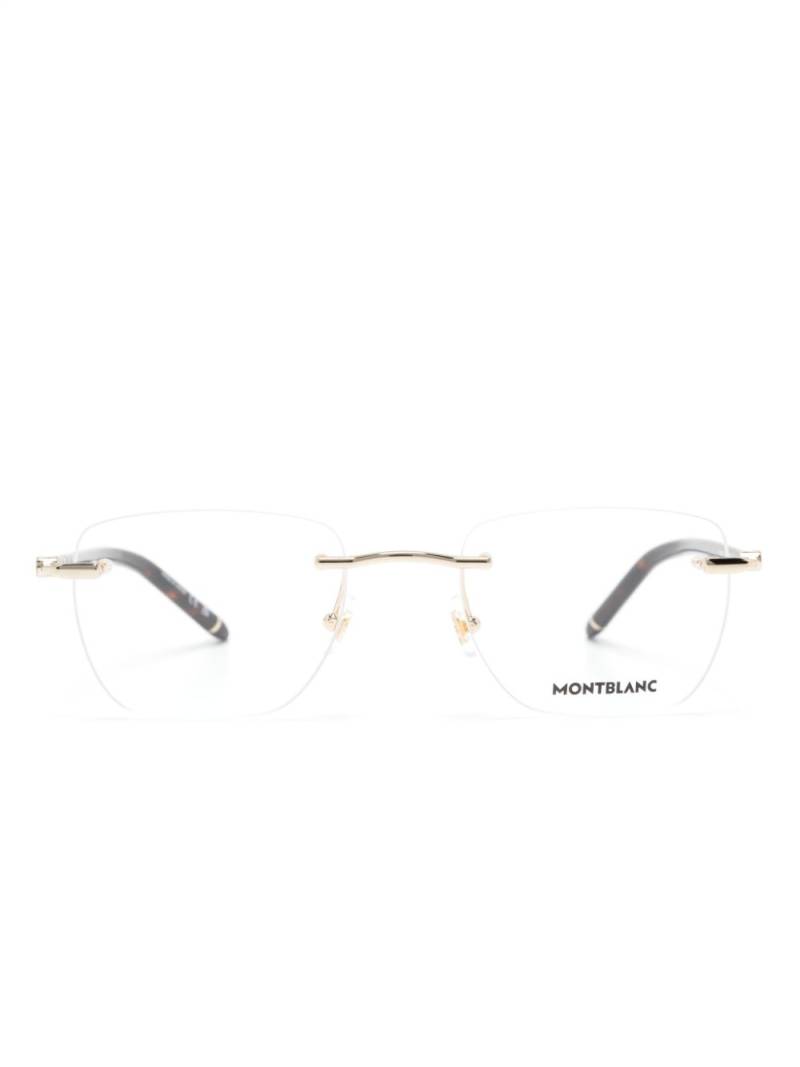 Montblanc rimless square-frame glasses - Gold von Montblanc